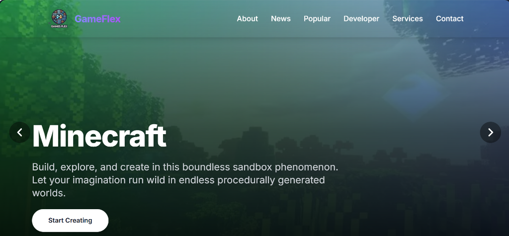 GameFlex Entertainment Portal